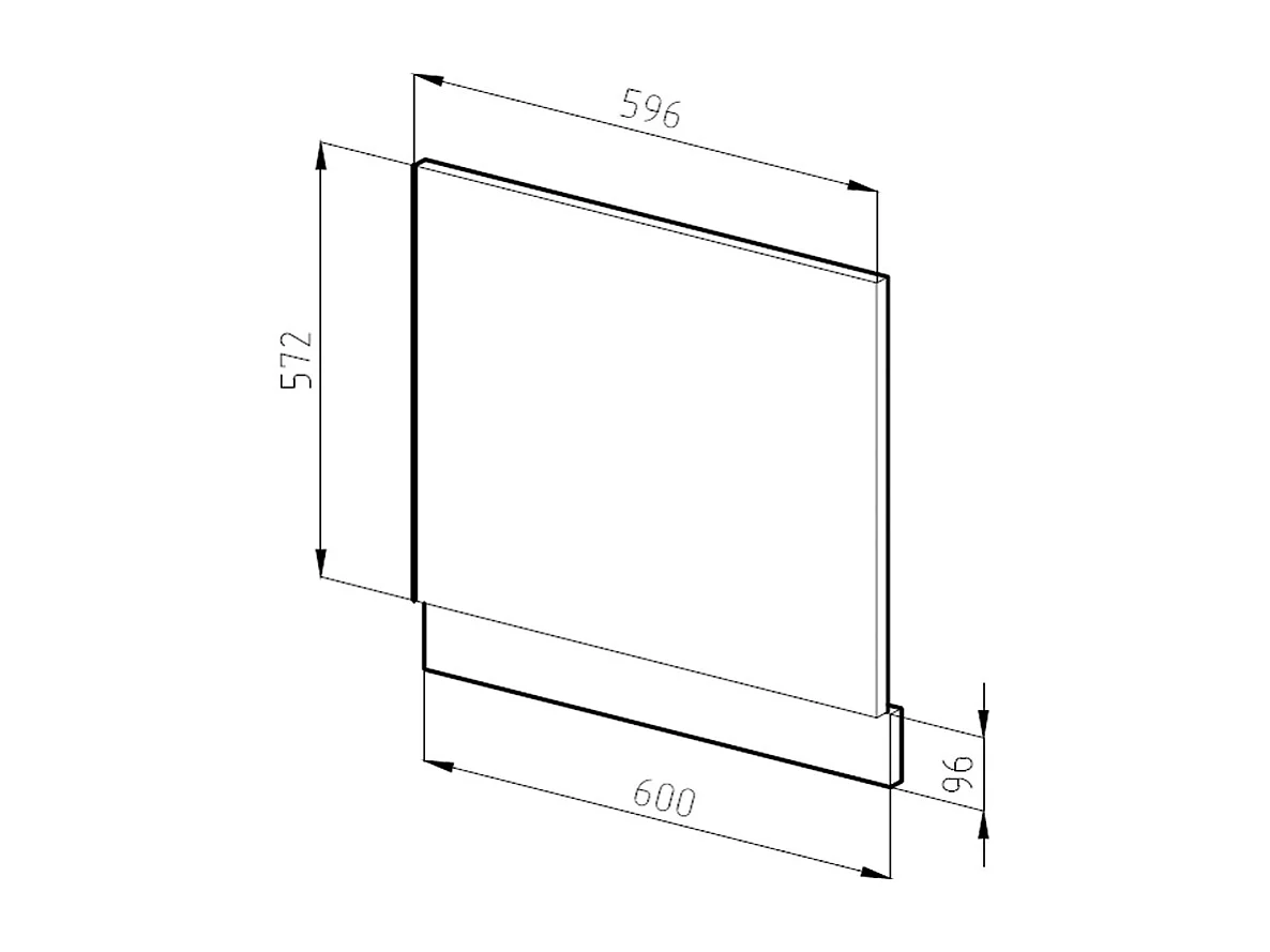 Façade anthracite campagne 60x1.6x57.2 r-line