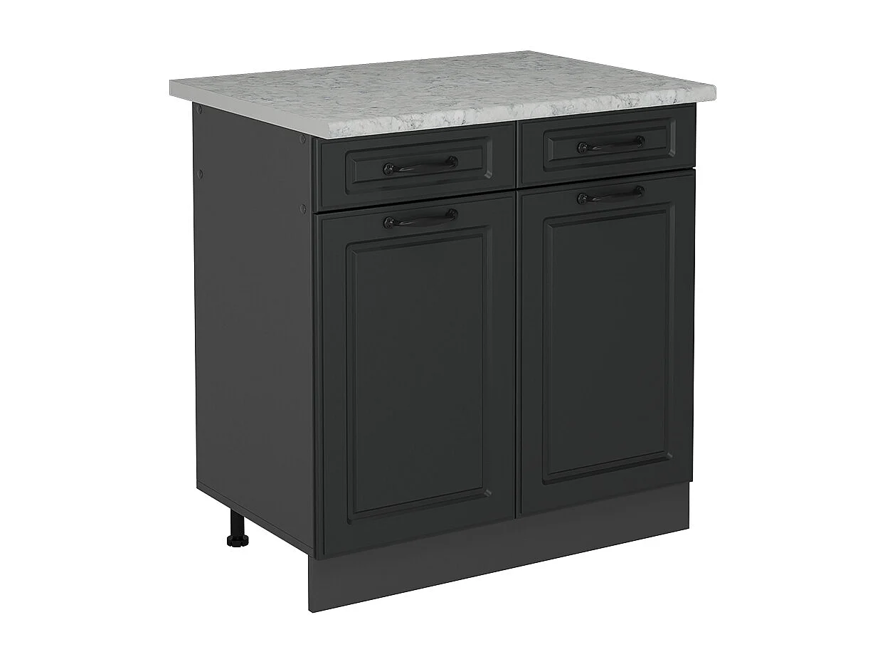 Mobiletto base per cucina antracite casa di campagna 80x60x81.6 r-line