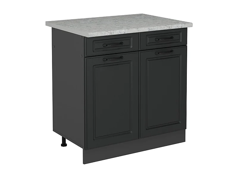 Mobiletto base per cucina antracite casa di campagna 80x60x81.6 r-line