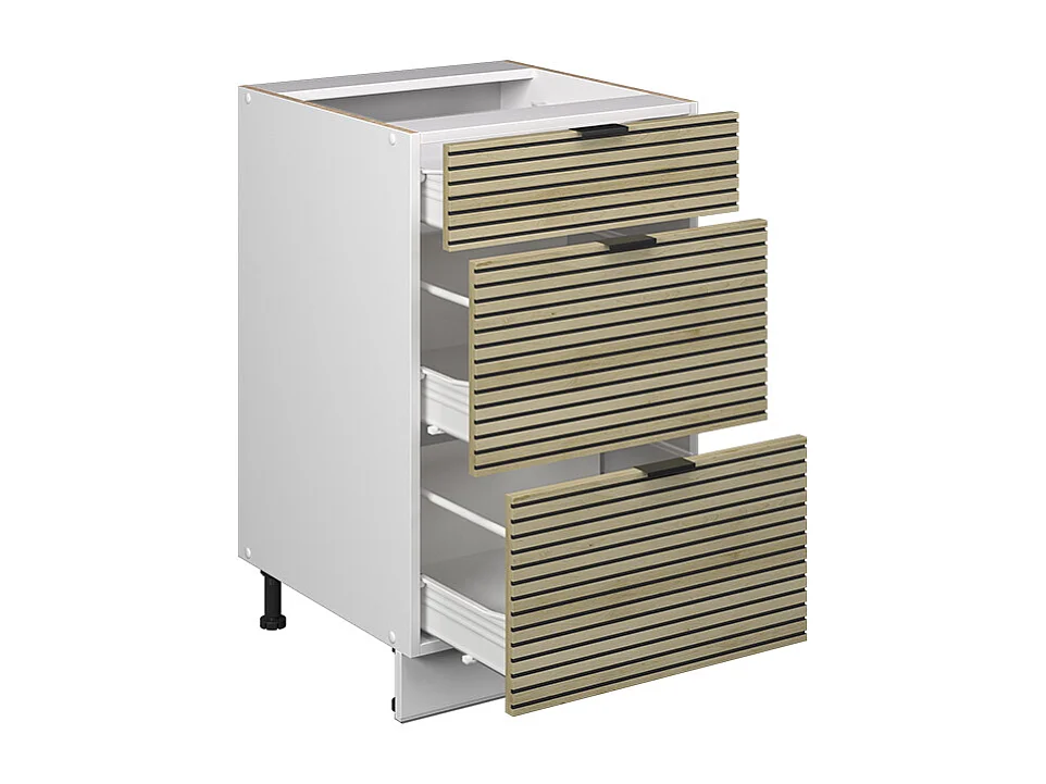 Keukenonderkast eiken paneel 50x51.6x82 fame-line