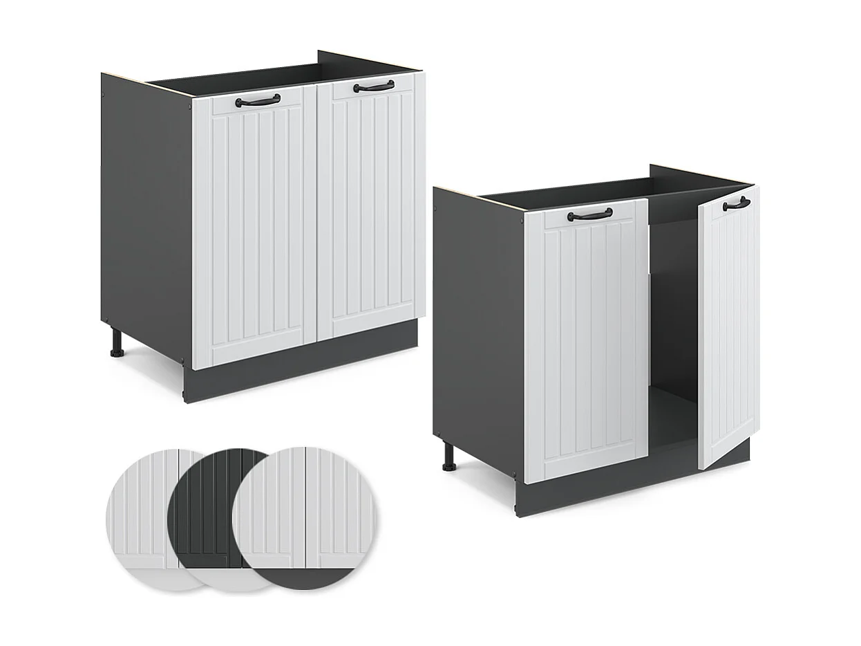 Mobile lavello cucina bianco casa di campagna 80x60x82 fame-line