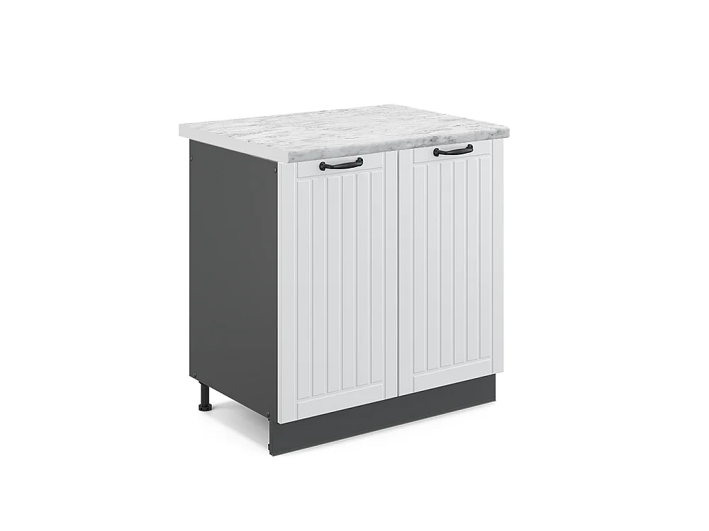 Wastafelkast wit landhuis 80x60x82 fame-line