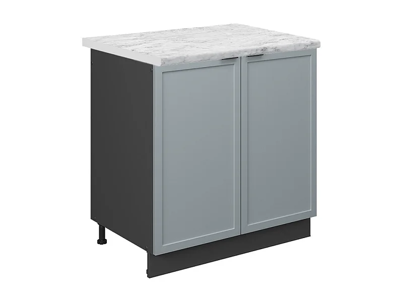 Szafka pod zlew jasnoniebiesko-szary 80x60x82 fame-line