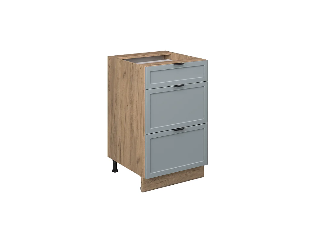 Kitchen base cabinet light blue-grey 50x51.6x82 fame-line