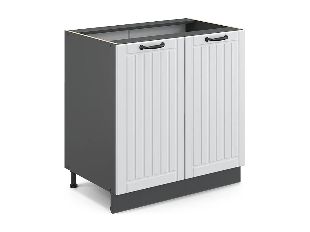 Meuble bas sous-évier blanc campagne 80x51.6x82 fame-line