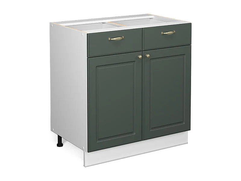 Meuble cuisine vert or campagne 80x51.6x82 fame-line