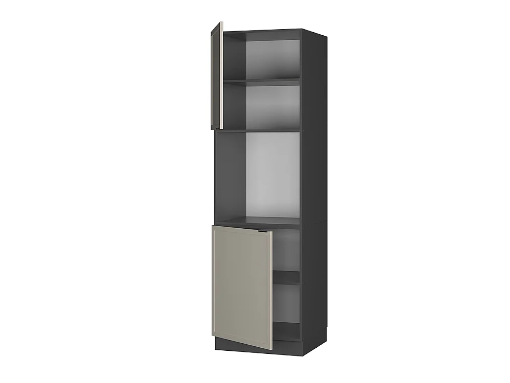 Mobile per forno da incasso grigiobeige 60x58x206.8 fame-line