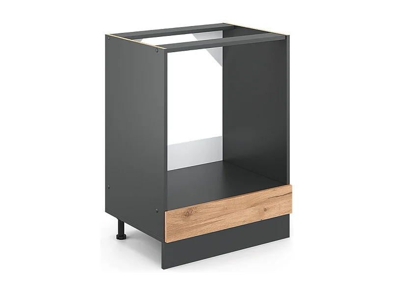 Armario para horno empotrado roble dorado 60x46x81.6 r-line