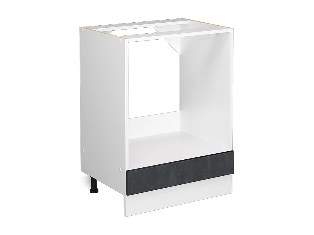 Meuble pour four béton noir 60x46x81.6 r-line