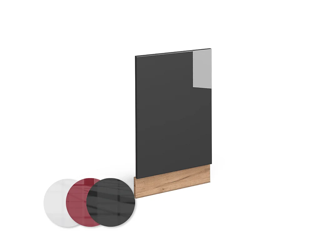 Façade anthracite haute brillance 45x1.6x67.4 fame-line