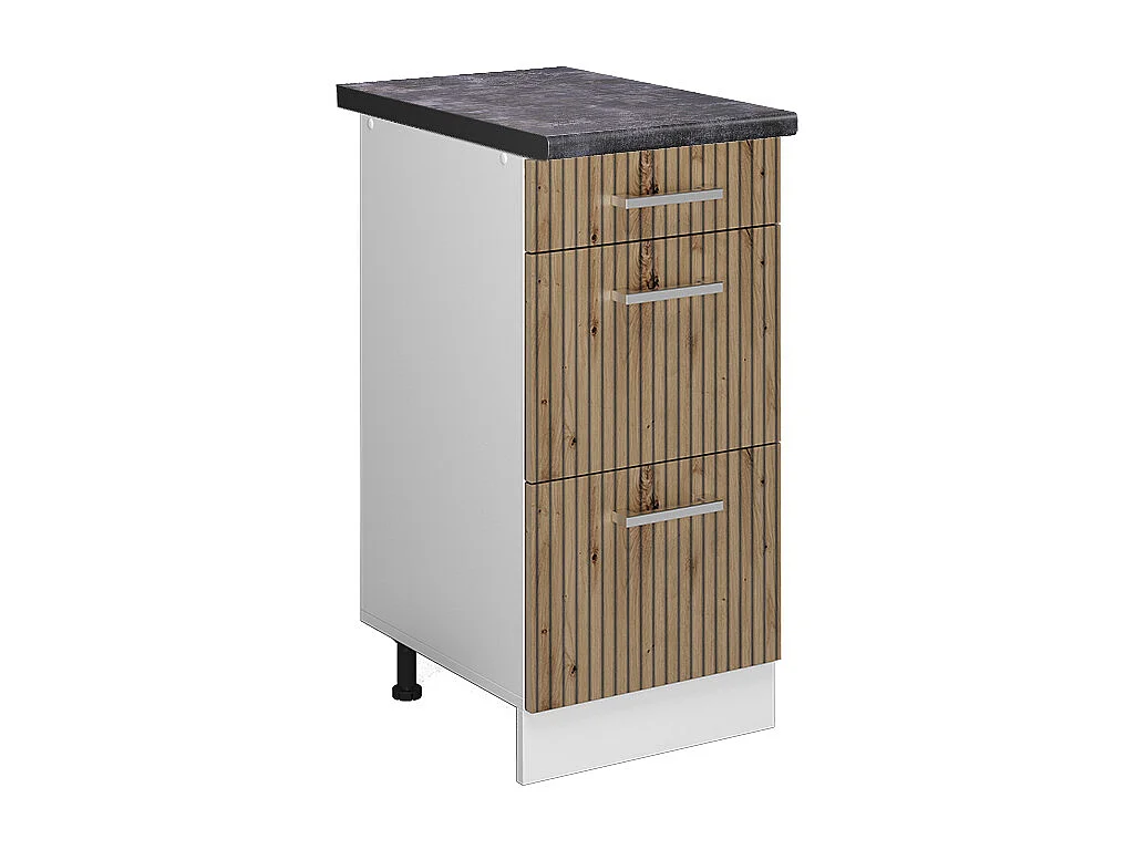 Meuble cuisine chêne artisan 40x60x81.6 r-line