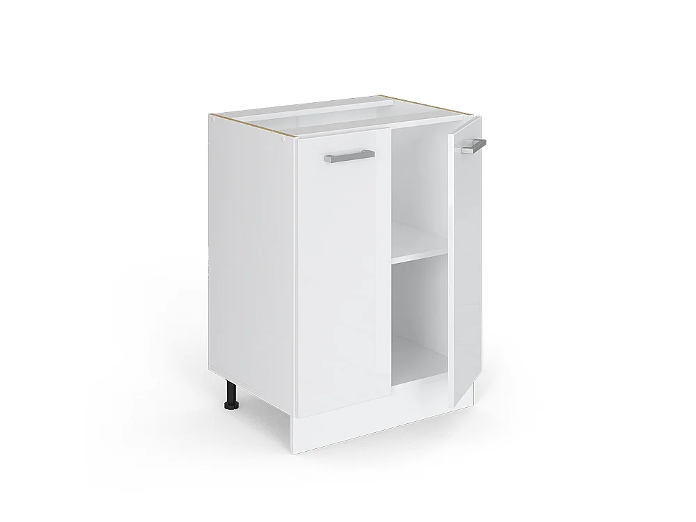Mobiletto base cucina bianco lucido 60x46x81.6 r-line