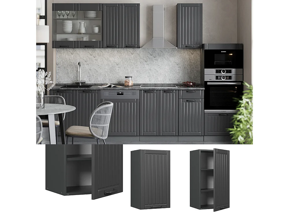 Pensile da cucina grigio scuro 40x34.1x72 fame-line