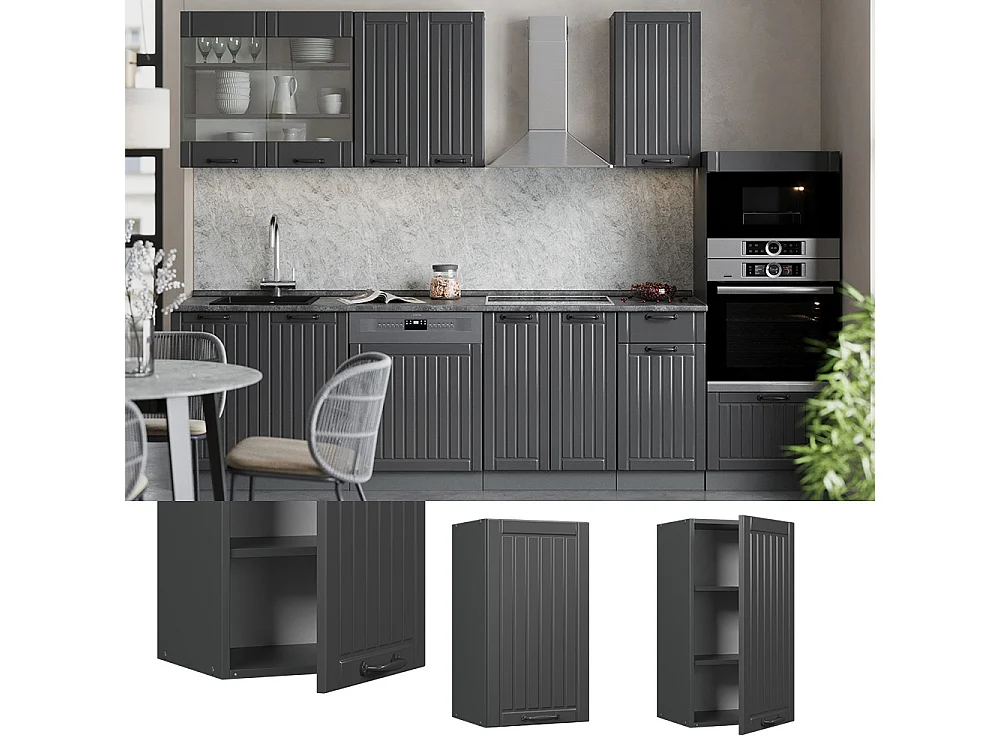Wall cabinet dark grey 40x34.1x72 fame-line