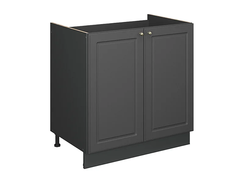 Armario bajo para fregadero antracita-oro landhaus 80x51.6x82 fame-line