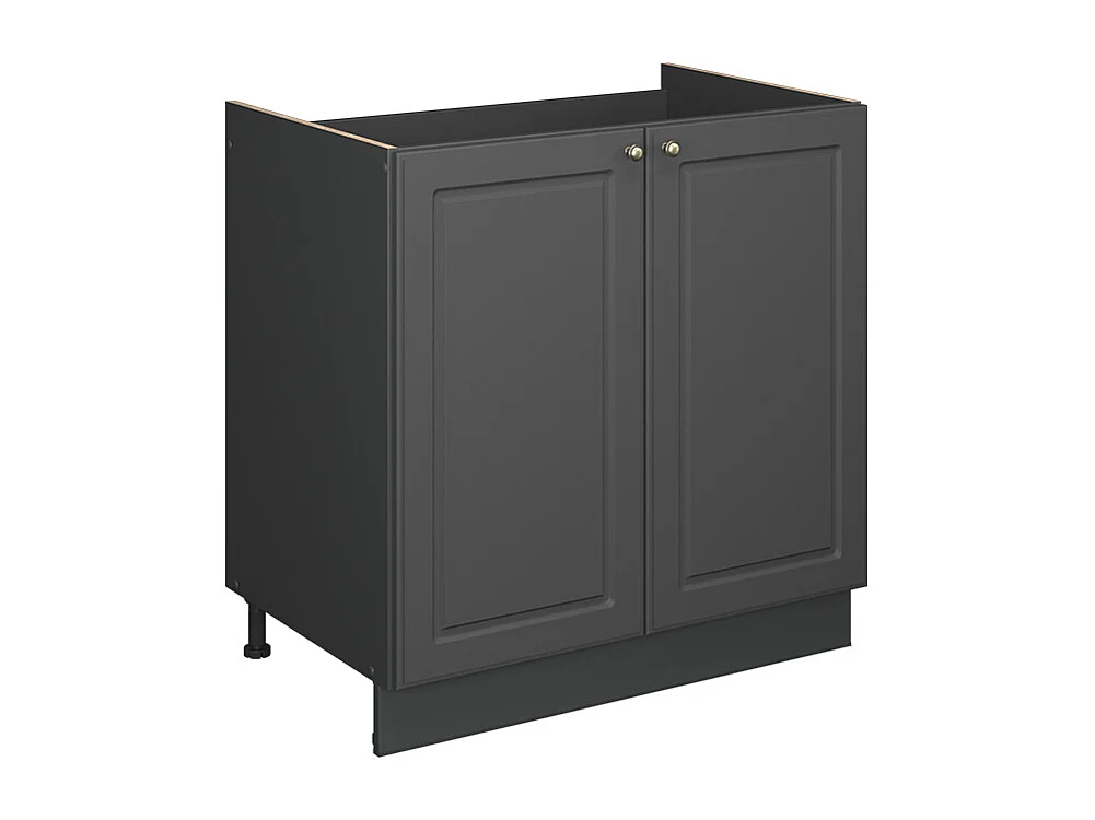 Armario bajo para fregadero antracita-oro landhaus 80x51.6x82 fame-line