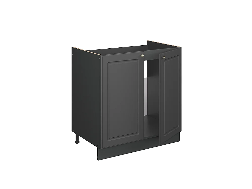 Armario bajo para fregadero antracita-oro landhaus 80x51.6x82 fame-line