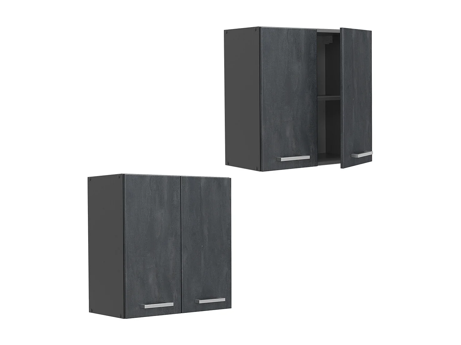 Armario colgante hormigón negro 60x31x60 r-line