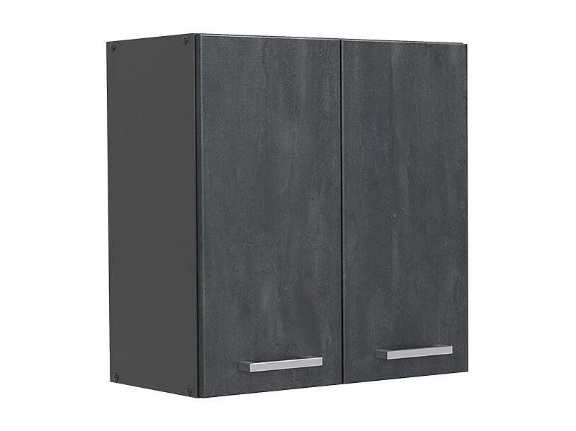 Elément haut de cuisine béton noir 60x31x60 r-line