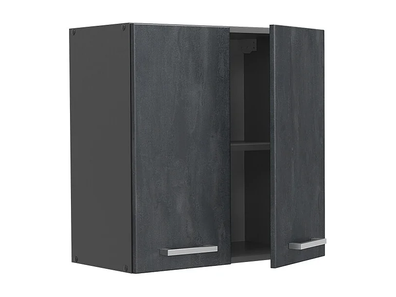 Elément haut de cuisine béton noir 60x31x60 r-line