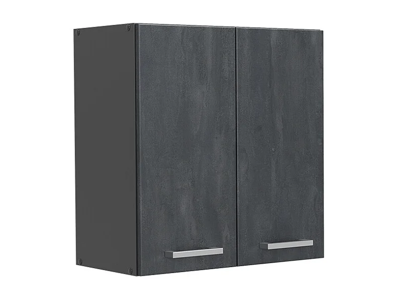 Elément haut de cuisine béton noir 60x31x60 r-line