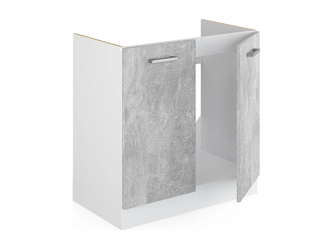 Meuble bas sous-évier béton 80x60x81.6 r-line