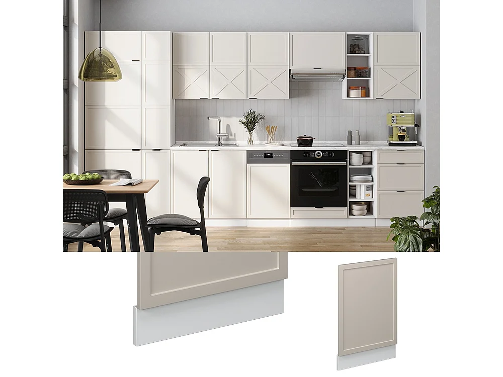 Frontpaneel grijsbeige 45x1.6x67.4 fame-line