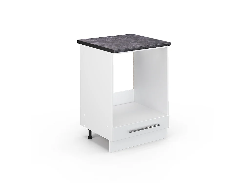 Meuble pour four blanc haute brillance 60x60x82 fame-line