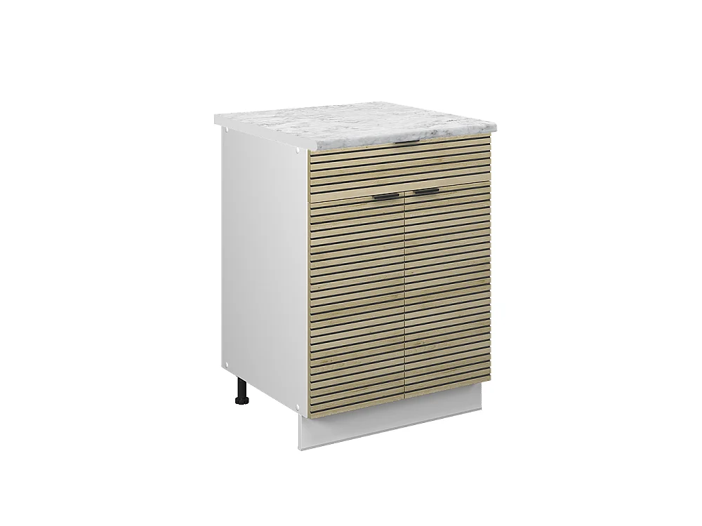 Mobiletto base per cucina pannello in quercia 60x60x82 fame-line