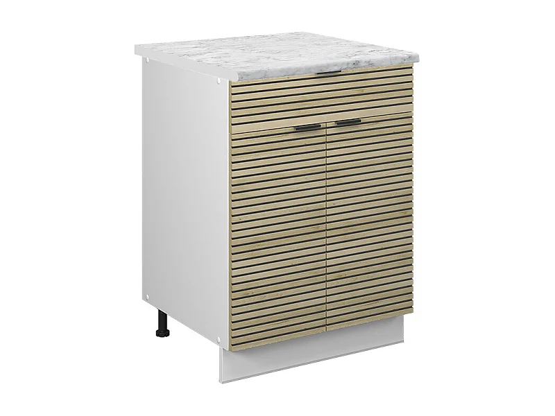 Meuble cuisine panneau en chêne 60x60x82 fame-line