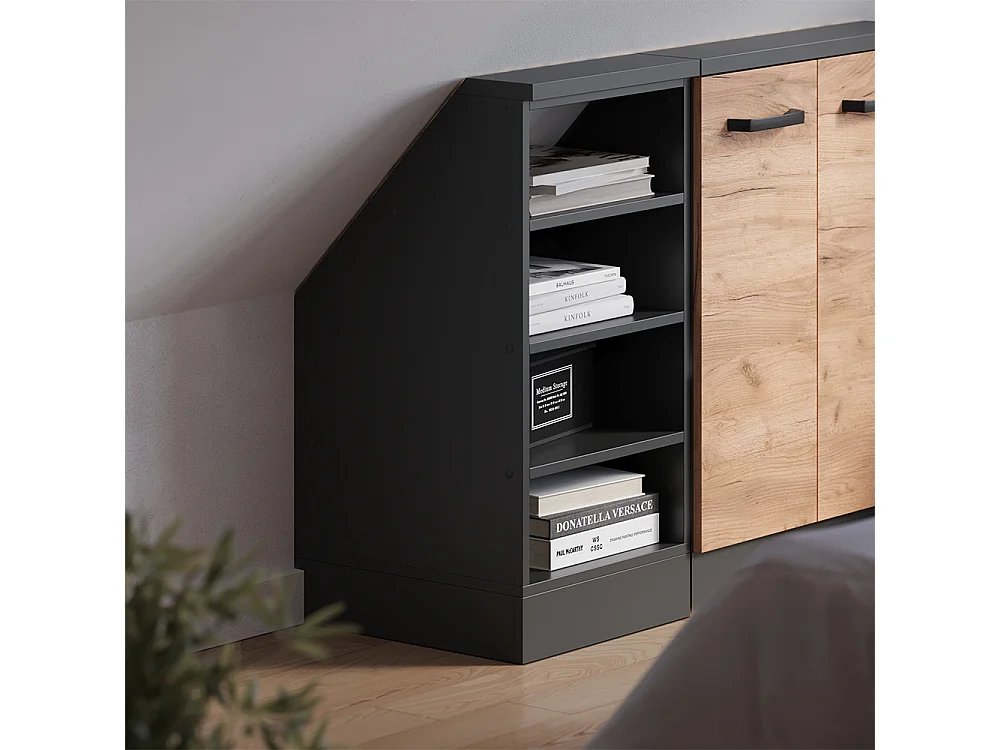 Meuble sous pente anthracite 40x46x81.6 r-line