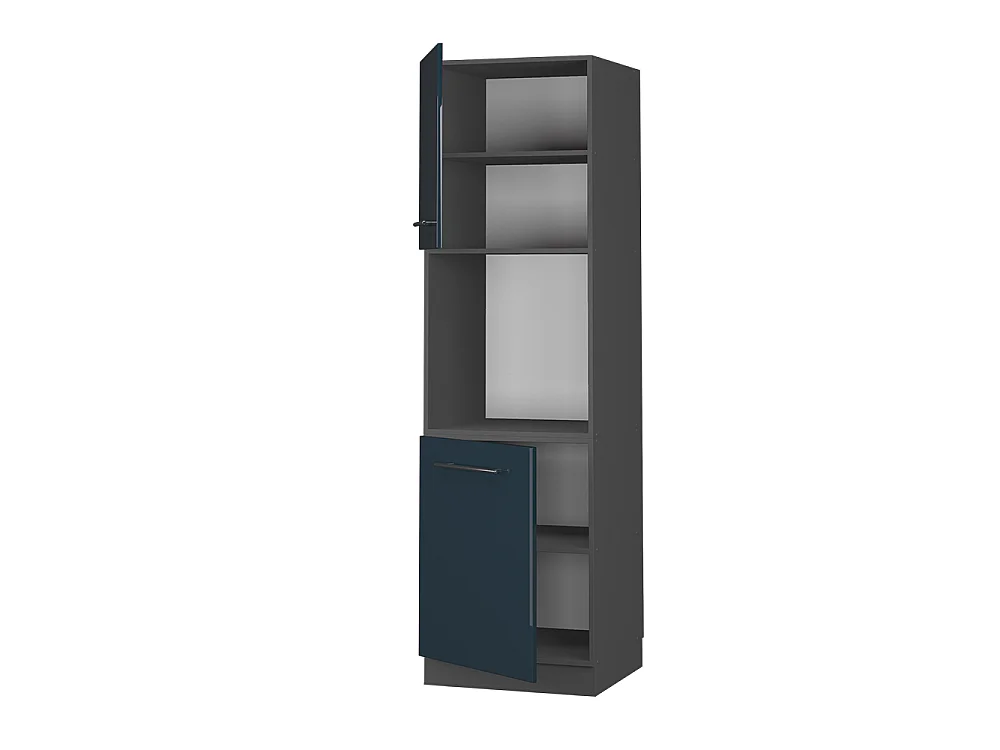 Mobile per forno da incasso blu scuro lucido 60x58x206.8 fame-line
