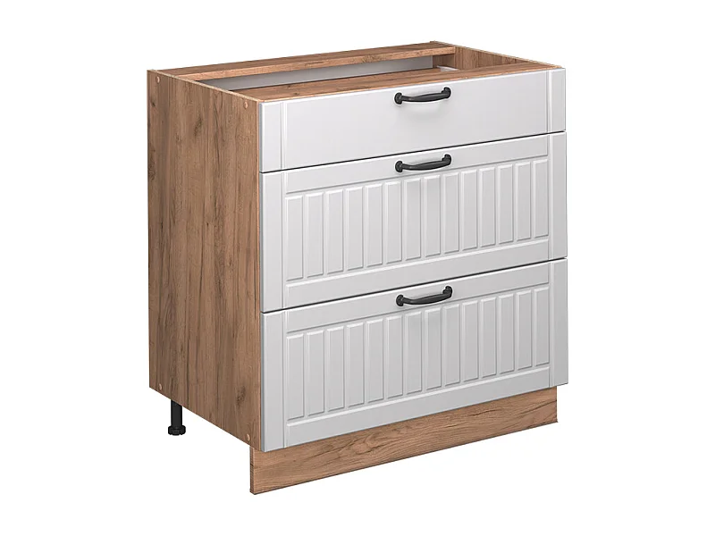 Meuble cuisine blanc campagne 80x51.6x82 fame-line