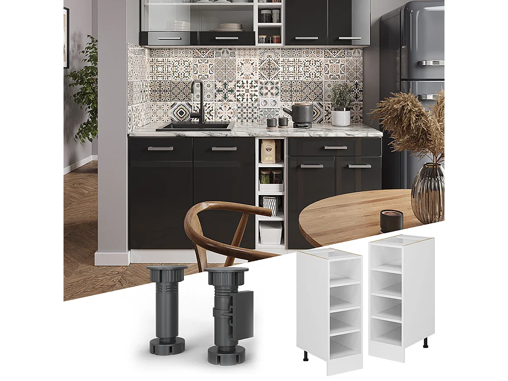 Kitchen shelf white 30x44x81.6 r-line
