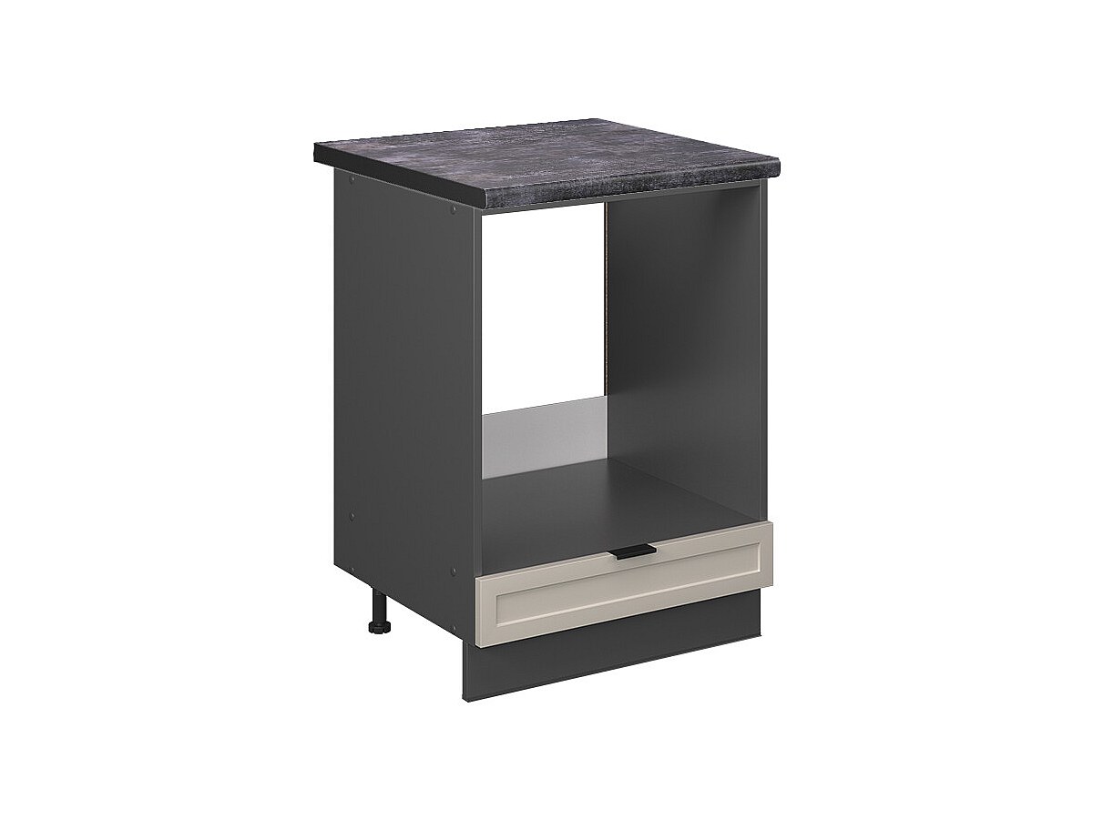 Meuble pour four grisbeige 60x60x82 fame-line