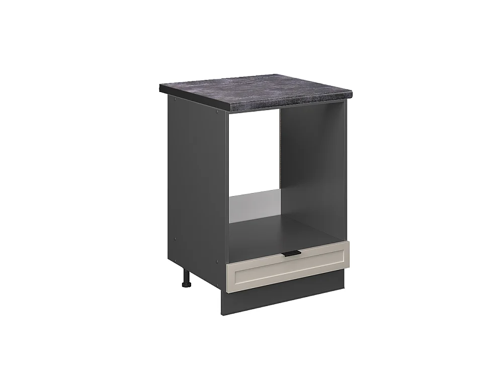 Mobile per forno da incasso grigiobeige 60x60x82 fame-line