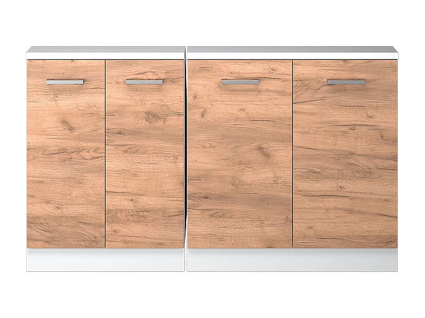 Meuble sous pente chêne de force doré 140x46x81.6 r-line