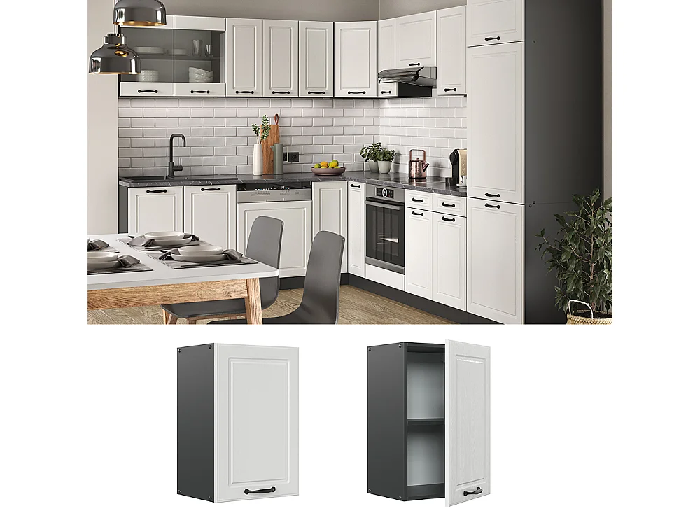 Pensile da cucina bianco casa di campagna 40x31x60 r-line