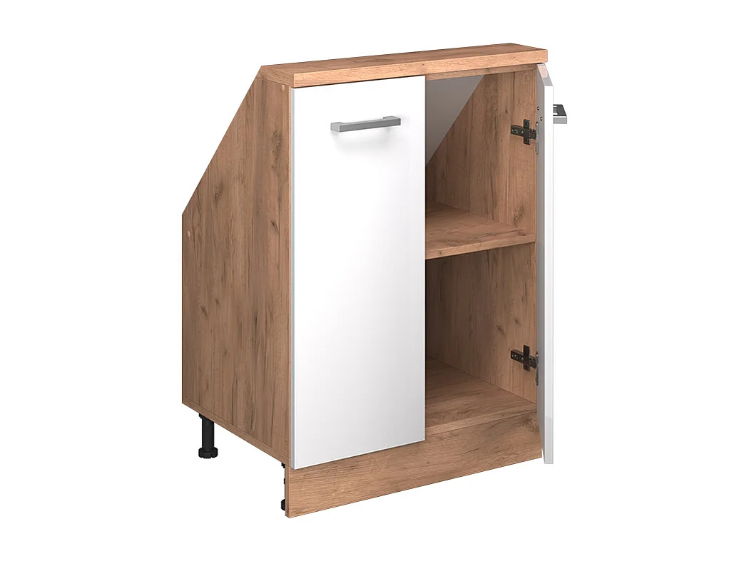 Meuble sous pente blanc haute brillance 60x46x81.6 r-line