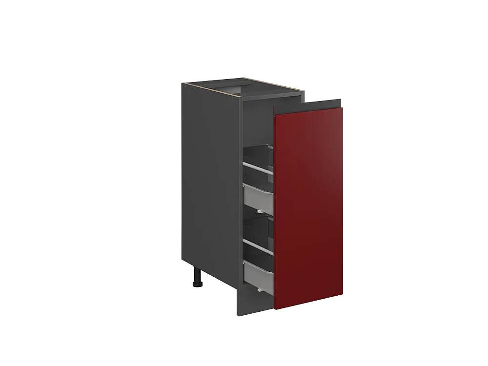 Meuble de cuisine rouge 30x60x81.6 r-line