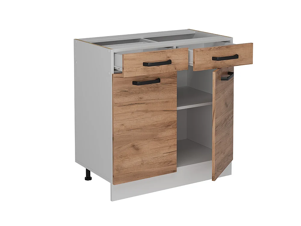 Meuble cuisine chêne de force doré 80x60x81.6 r-line
