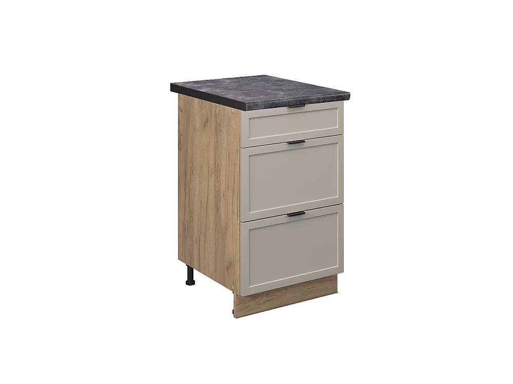 Meuble cuisine grisbeige 50x60x82 fame-line