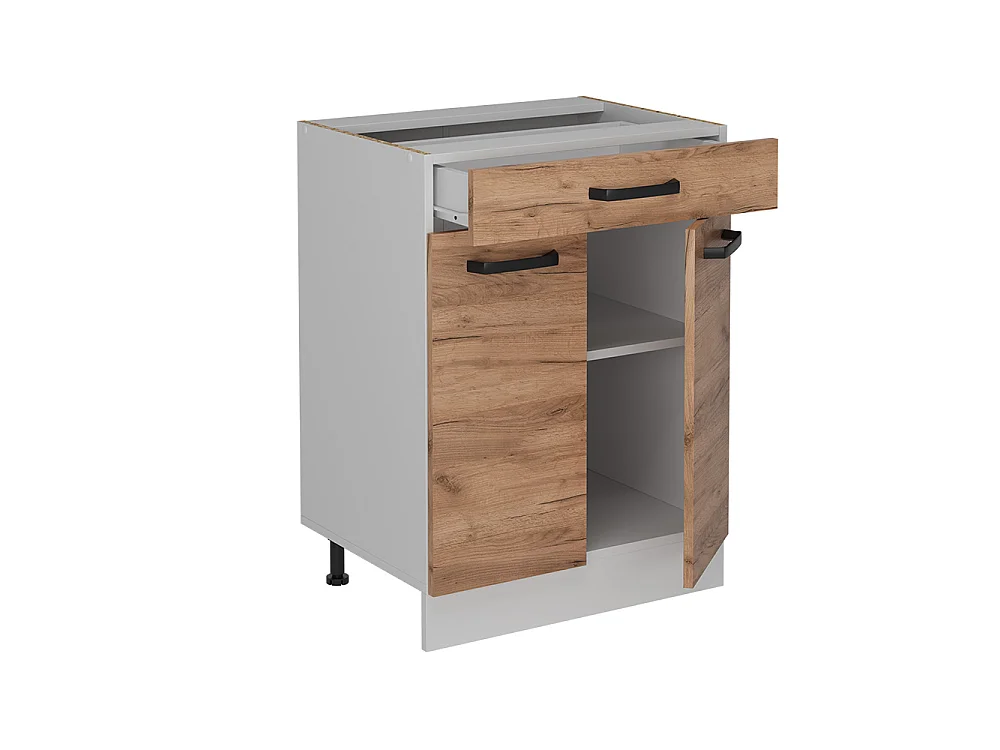 Mobiletto base per cucina Rovere dorato 60x60x81.6 r-line