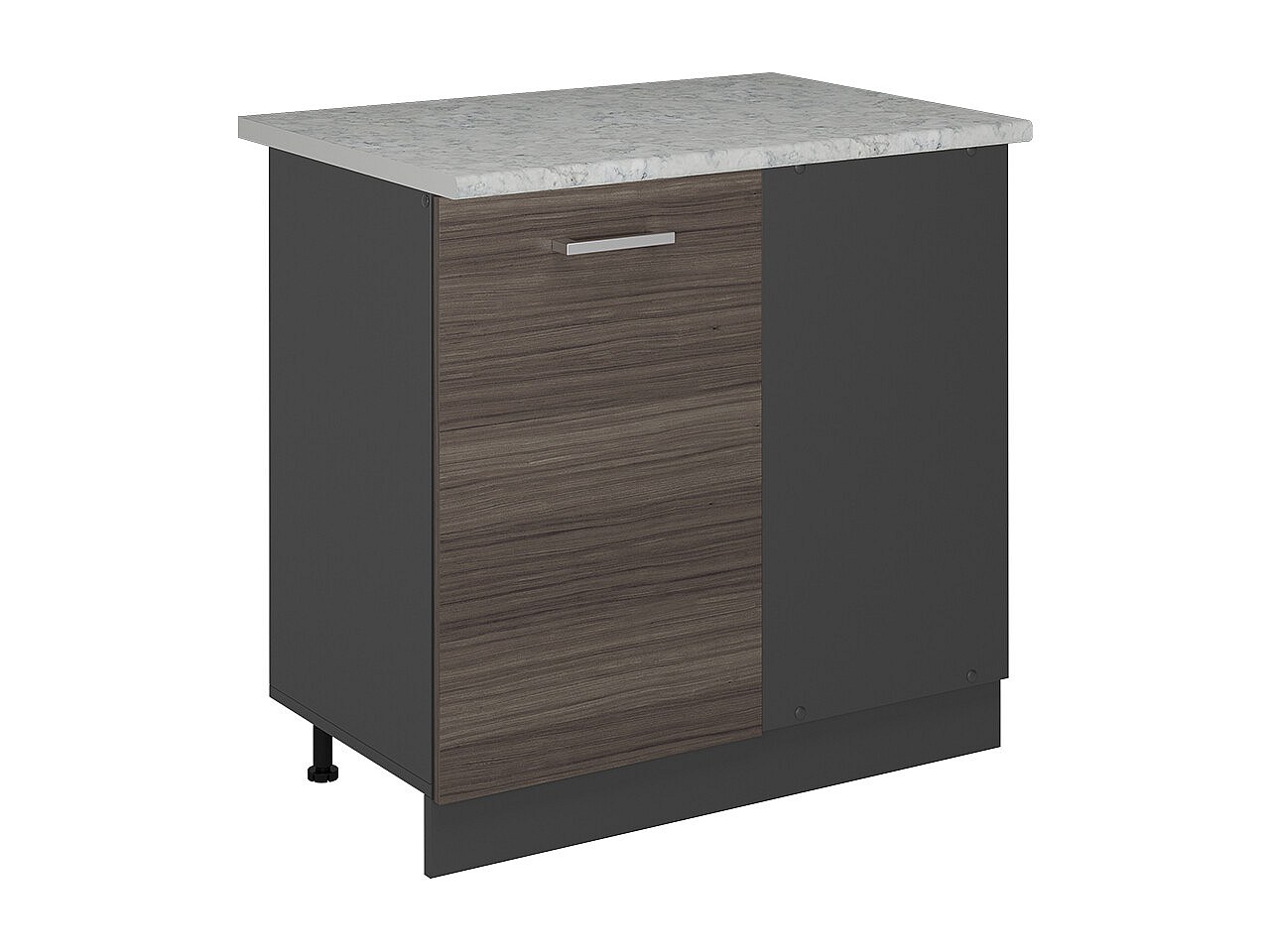 Mobile ad angolo cucina grigio nobile 86x60x81.6 r-line