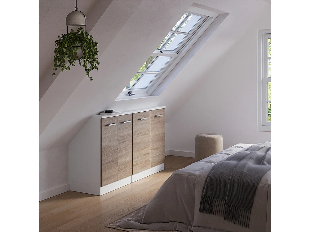 Meuble sous pente sonoma 140x46x81.6 r-line