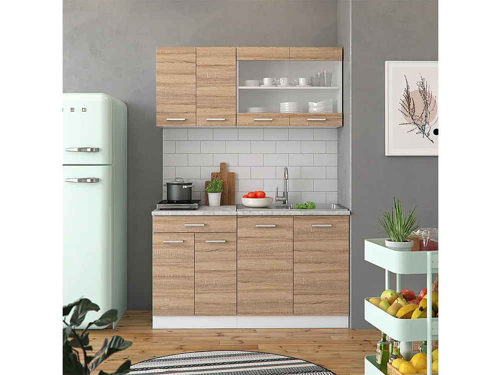 Meuble sous pente sonoma 140x46x81.6 r-line