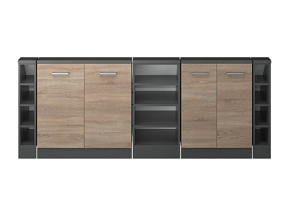 Meuble sous pente sonoma 210x46x81.6 r-line