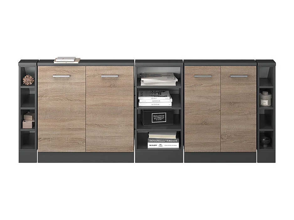 Meuble sous pente sonoma 210x46x81.6 r-line