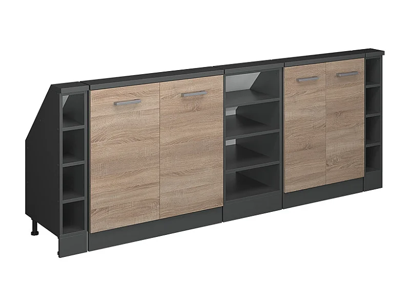 Szafka kuchenna na dach skośny sonoma 210x46x81.6 r-line