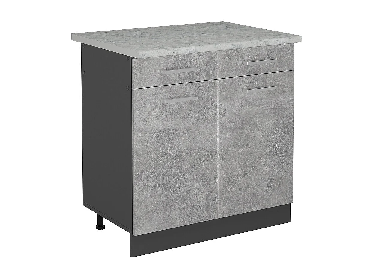 Mueble bajo de cocina hormigón 80x60x81.6 r-line